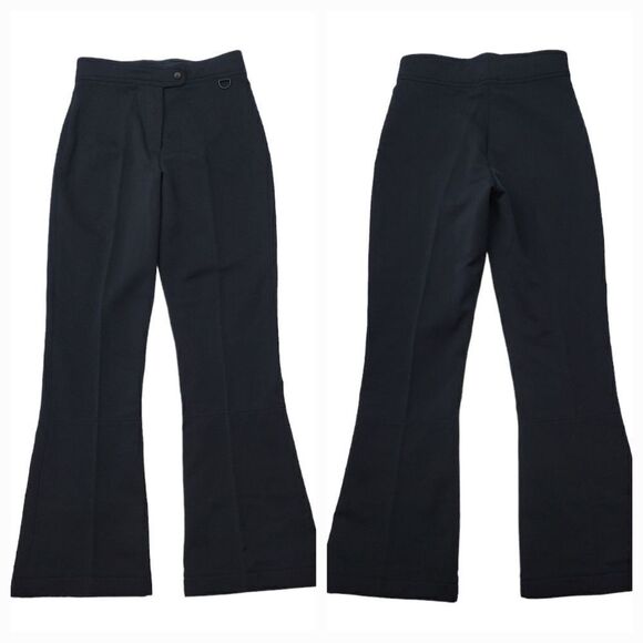 Vintage De Neve Skifans Schoeller Wool Fleece Lined Flare Ski Pants Size 10 Long - Picture 2 of 13